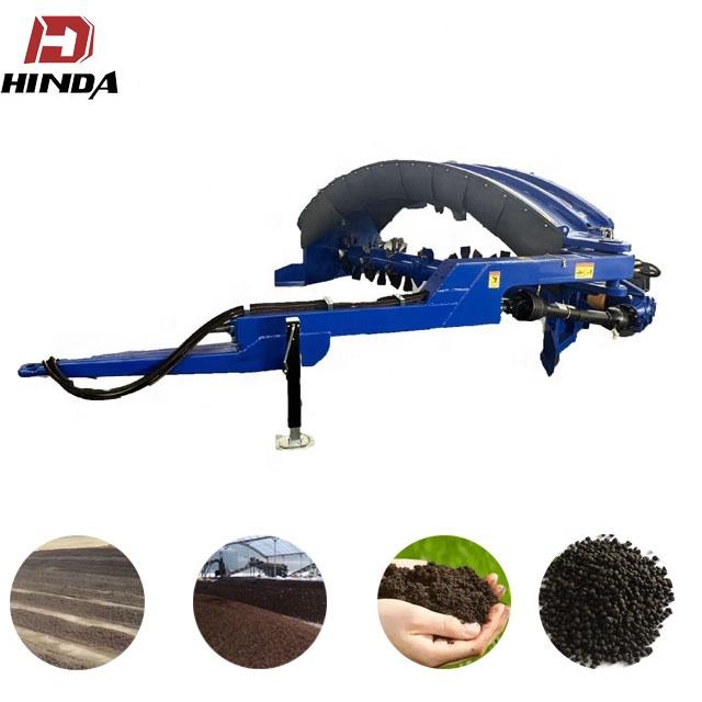 Cow Dung Compost Turners Chicken Manure Composting Machines use for Tractor Mounted  Manufacturing Plants Compost Mixers