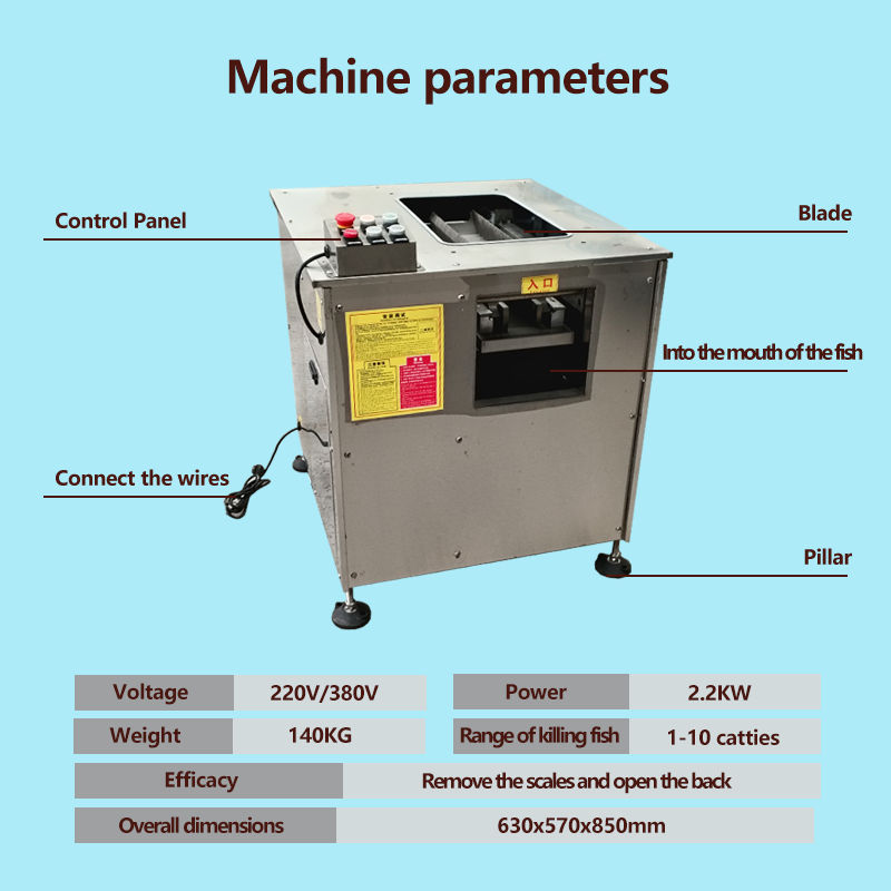 Commercial Fish Processing Equipment Small And Large Fish Fillet Cutting Machine