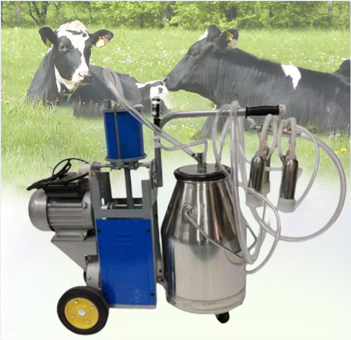 Mobile Milking Machine for Goat Sheep Cow Dairy Farm Equipment Small Milking Machine