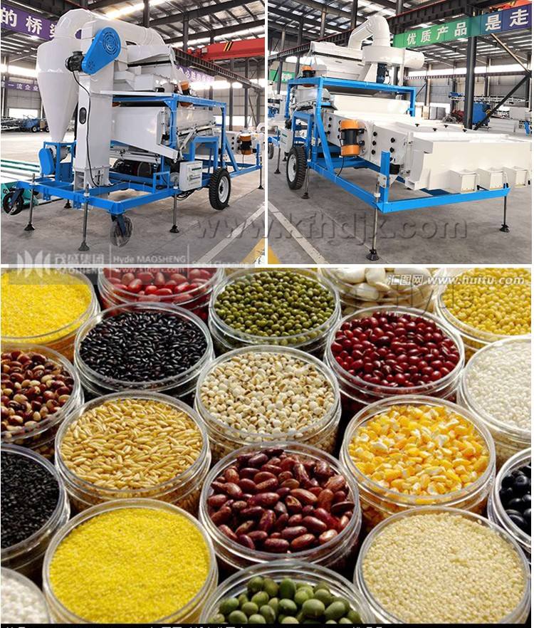 Wheat  maize  Processing Plant beans cleaning and grading machines seed classificator and selected machine