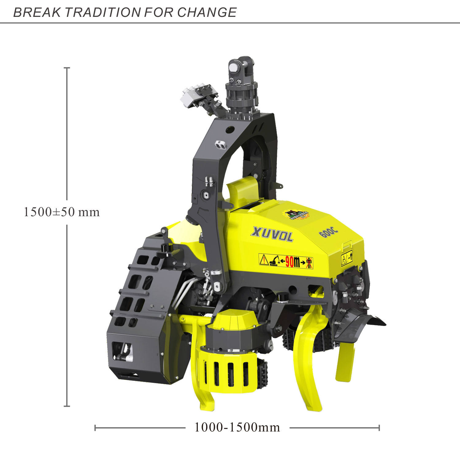 XUVOL Gasoline-Powered Wood Chipper – Powerful and Efficient Timber Processing