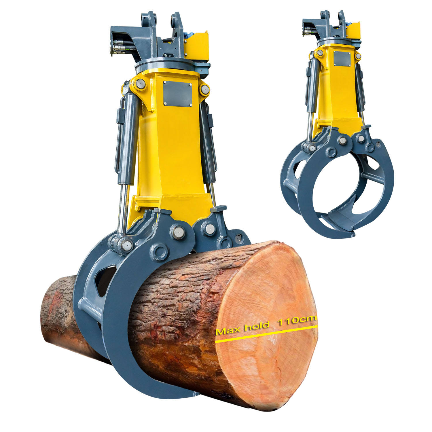 Gasoline-Powered Wood Chipper with Grapple – Efficient Wood Cutting and Splitting