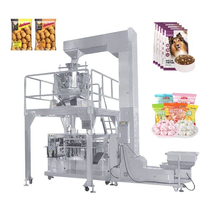 Fully Automatic Gummy Candy Rotary Premade Bag Pack Machine for Pellet