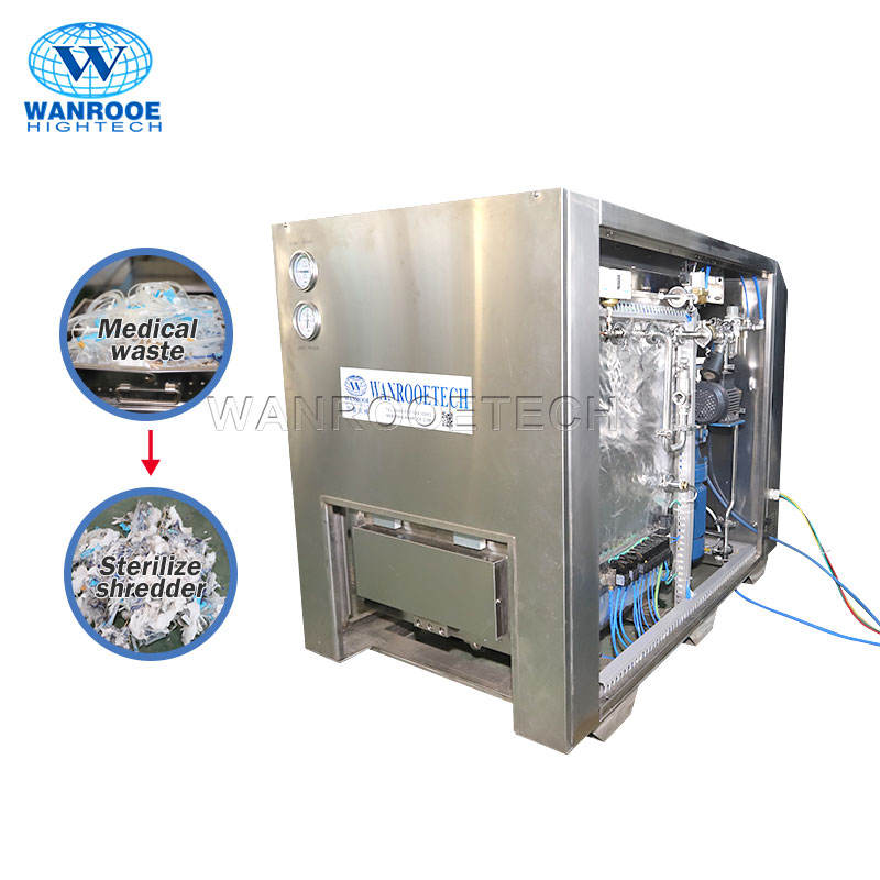 Medical Waste Shredder Machine with Sterilizer by Wanrooe