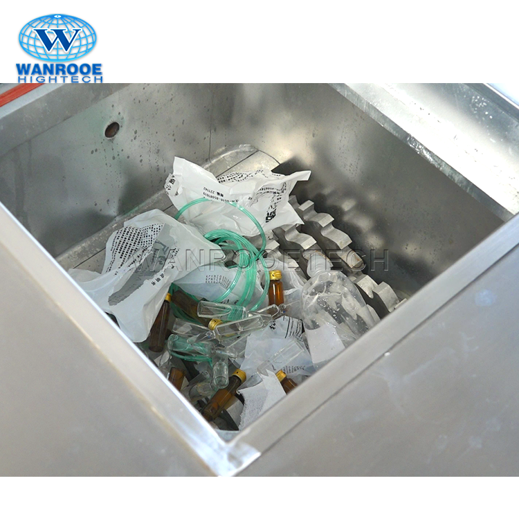 Medical Waste Shredder Machine with Sterilizer by Wanrooe