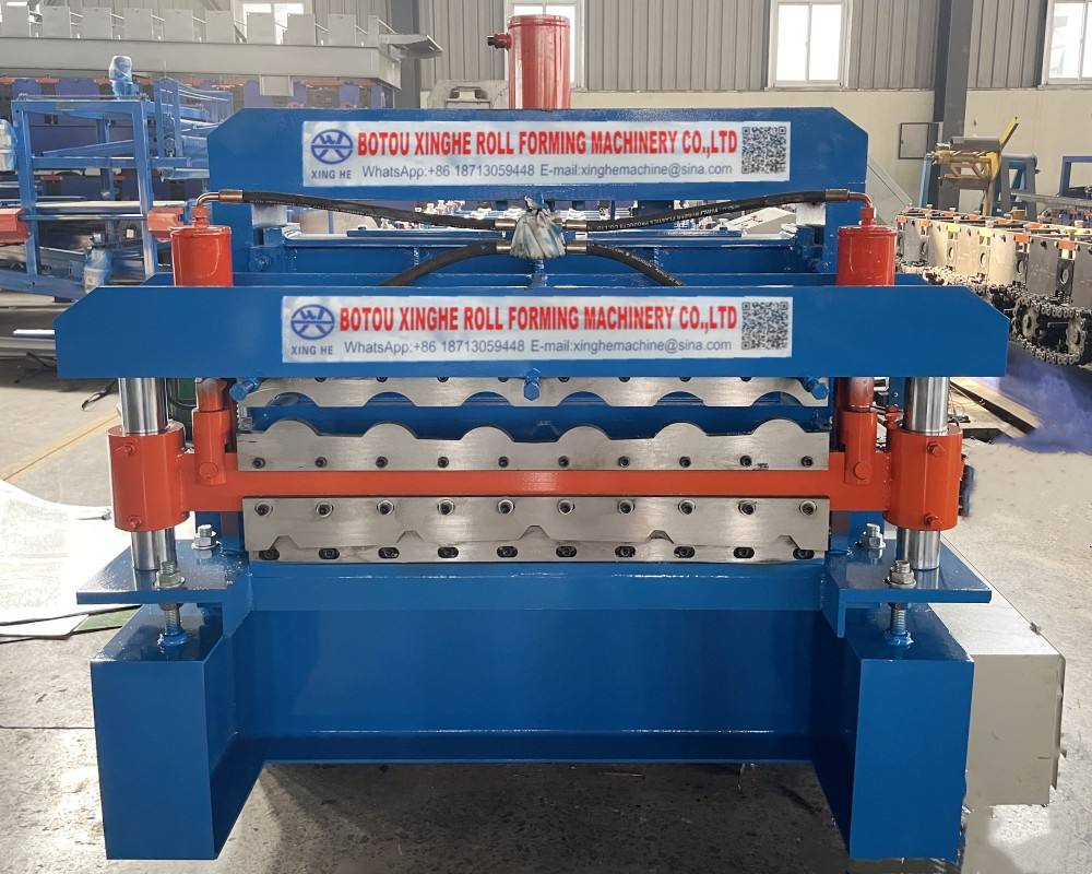 Building Material  Colorful Steel Roofing Glazed Tile step roof  tiles press Roll Forming Making Machines