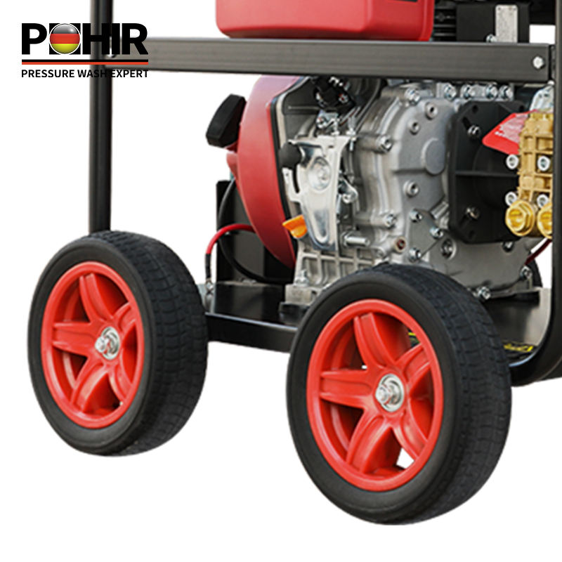 POHIR-TC2240 15hp Gasoline High Pressure Sewer Cleaning Machine 220bar Drain Cleaner Sewer Jetter Machines