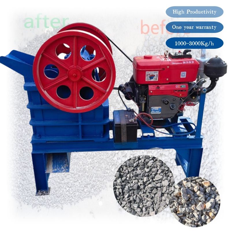 Jaw Crusher Machine and Conveyorr