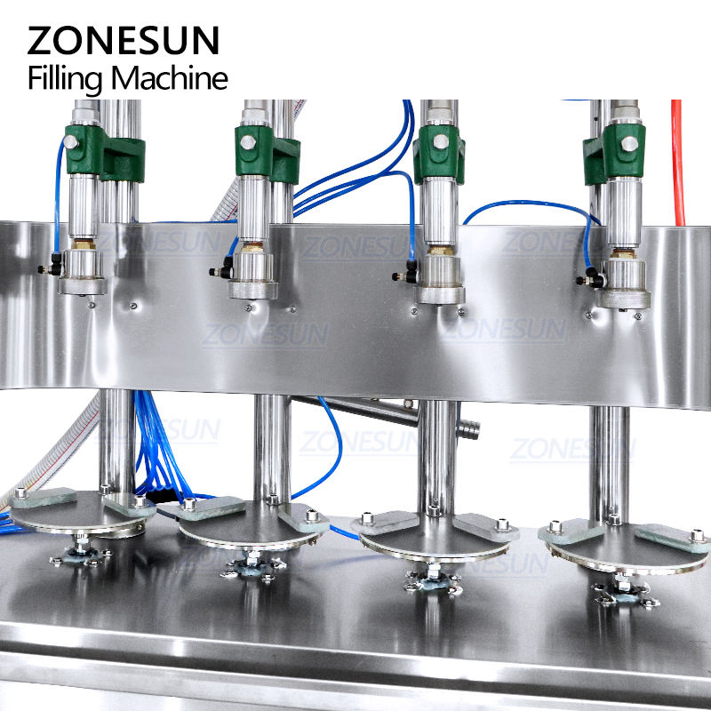 ZONESUN ZS-CF4 Semi-automatic 4 Heads Isobar Filling Machine: