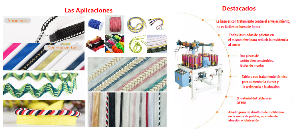 16 Spindle Apparel Textile Machinery With High Speed Braiding Machine For Decoration Rope