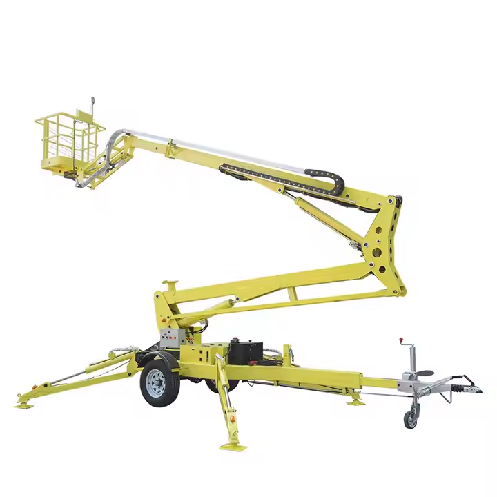 TBL-14A towable boom lift with AC/Diesel+DC Power