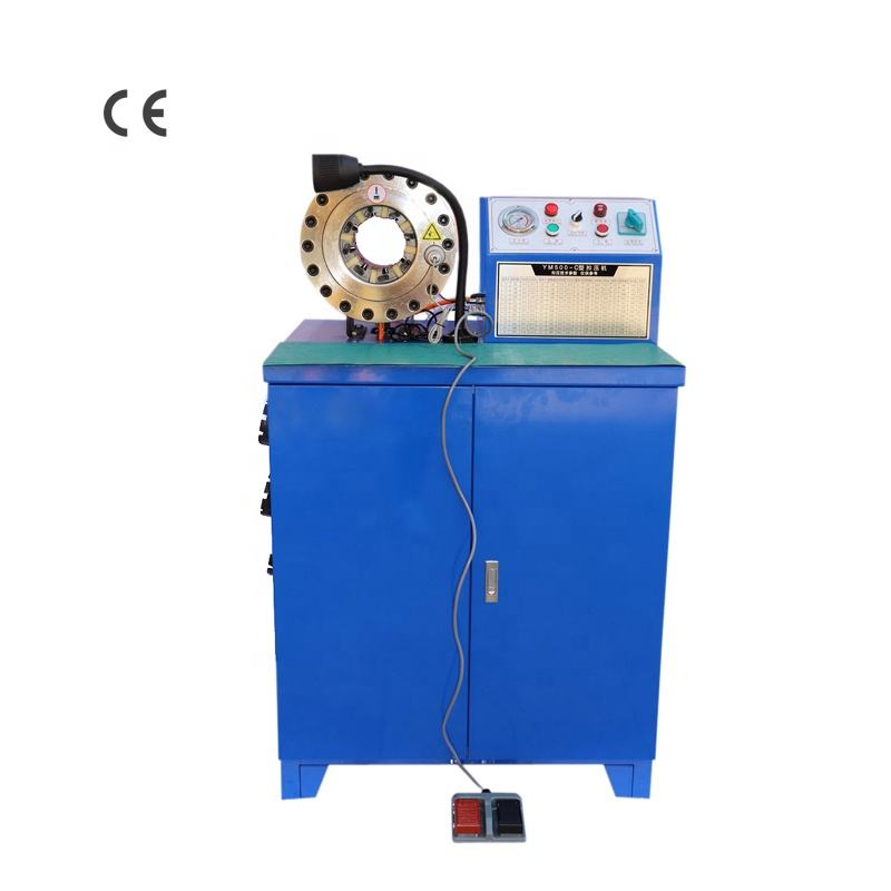 MS-E130 Hydraulic Hose Fitting Crimping Machine: Versatile Press for 1-4 to 2-inch High-Pressure Hoses