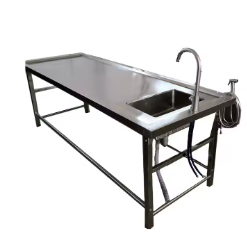 Stainless Steel Forensic Mortuary Dissection Table Autopsy Equipment Corpse Necropsy Postmortem Embalming Table