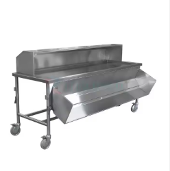 Stainless Steel Hospital Corpses Cart Mortuary Trolley with Cover Dead Body Trolley with Lid Medical Cryogenic Equipment