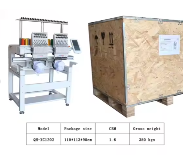 High Speed 2 Head Computer Intelligent Embroidery Machine