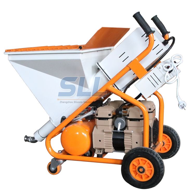 Fireproofing Texture Spraying Concrete Machine With Electric Paint And Putty Screw Pump