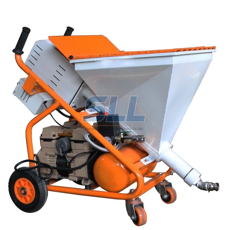 Fireproofing Texture Spraying Concrete Machine With Electric Paint And Putty Screw Pump