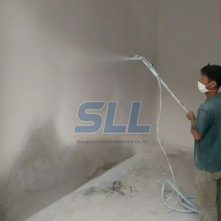 Fireproofing Texture Spraying Concrete Machine With Electric Paint And Putty Screw Pump