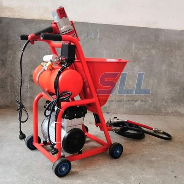 Fireproofing Texture Spraying Concrete Machine With Electric Paint And Putty Screw Pump