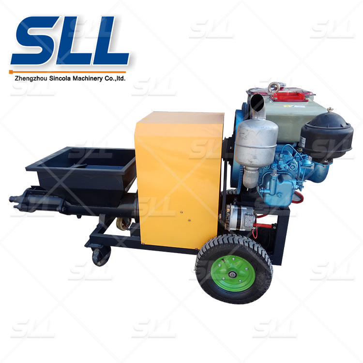 Sincola SLW180 Diesel Mortar Plaster Pump Sprayer Mortar Spray Machine