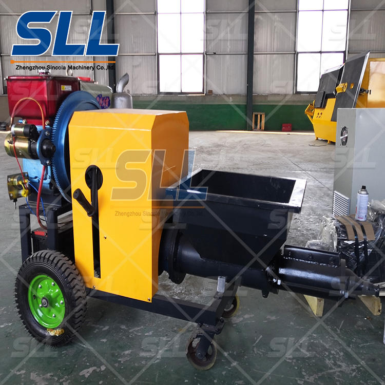 Sincola SLW180 Diesel Mortar Plaster Pump Sprayer Mortar Spray Machine