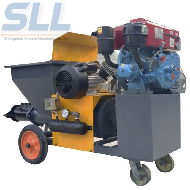 Diesel Engine Mortar Plastering Machine Spray Gun Of Mortar Plastering Machine (Cement Mortar Plastering Machine)