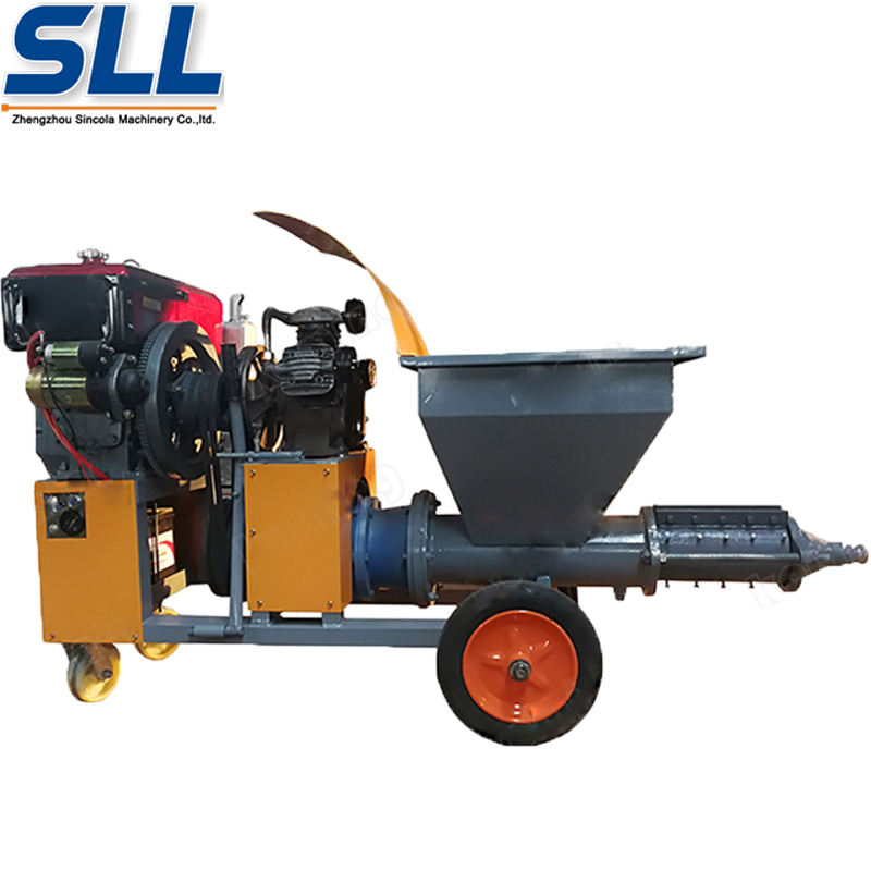 Diesel Engine Mortar Plastering Machine Spray Gun Of Mortar Plastering Machine (Cement Mortar Plastering Machine)