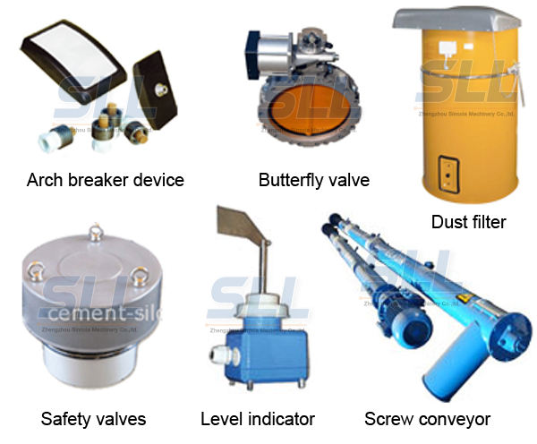 Mobile 10000 Tons Cement Silo Parts Cement Silo Filter Cleaning Machine