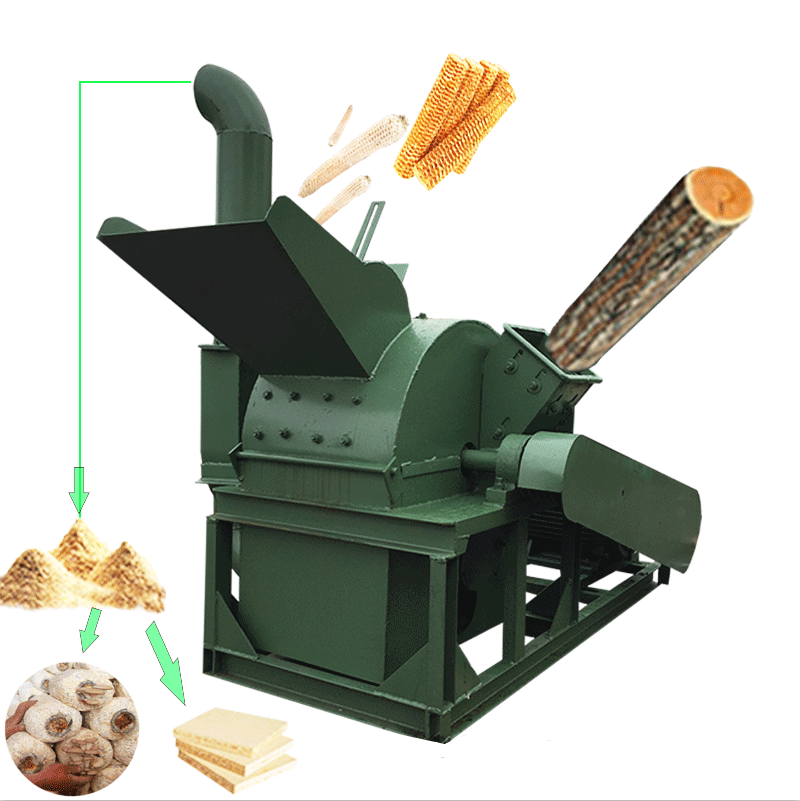 Big Capacity Wood Hammer Mill Wood Shredder Wood Chip Crusher