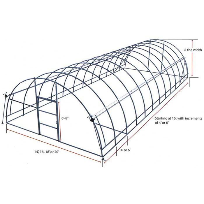 Single Span Breeding Film Greenhouse for Shrimp