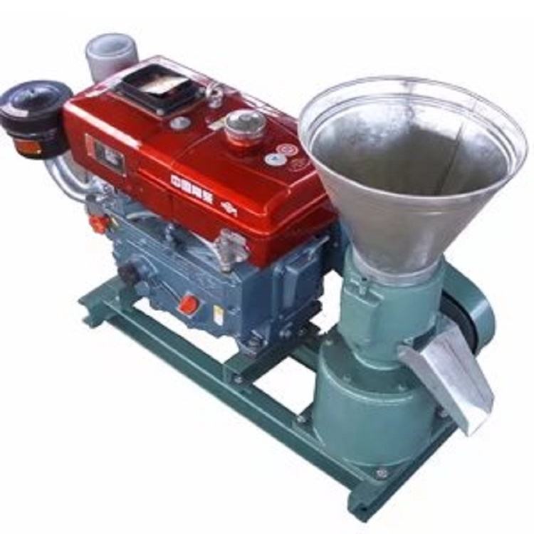 Mobile Wood Pelleting Machine Pelletizer Small Pellet Mill Diesel Engine Also For Feed Pellet