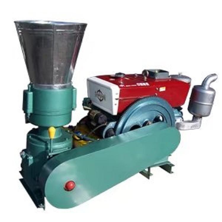 Mobile Wood Pelleting Machine Pelletizer Small Pellet Mill Diesel Engine Also For Feed Pellet