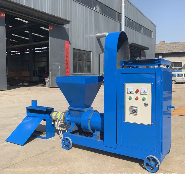 Wood Charcoal Stick Extruder Machine Rice Straw Rod Forming Sawdust Briquette Machine