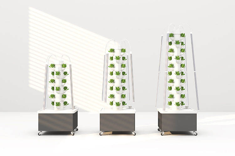 LY3P6 Vertical Petal Hydroponic Tower Growing System