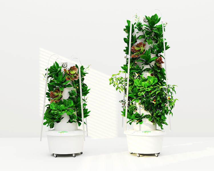 Vertical Hydroponic Garden Tower Farming Family Use Mini Indoor Hydroponic Aeroponic Growing Tower System