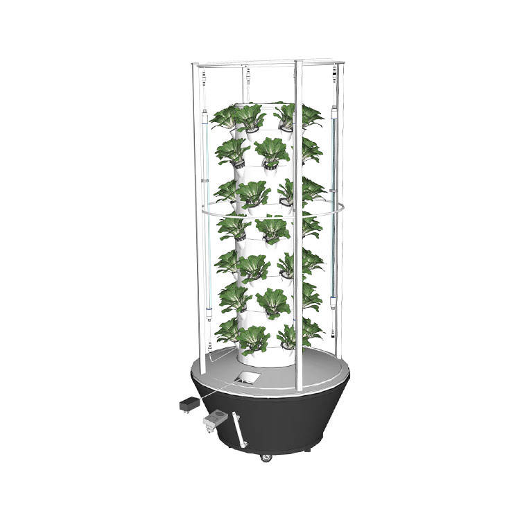 Plastic Vertical Hydroponic Tower Hydroponic Stackable Garden (Model LY6P7)