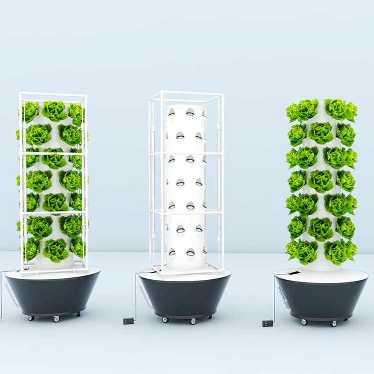 Plastic Vertical Hydroponic Tower Hydroponic Stackable Garden (Model LY6P7)