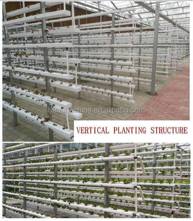 PVC Pipe NFT Channel Hydroponic Growing System Vertical Hydroponics System For Lettuce