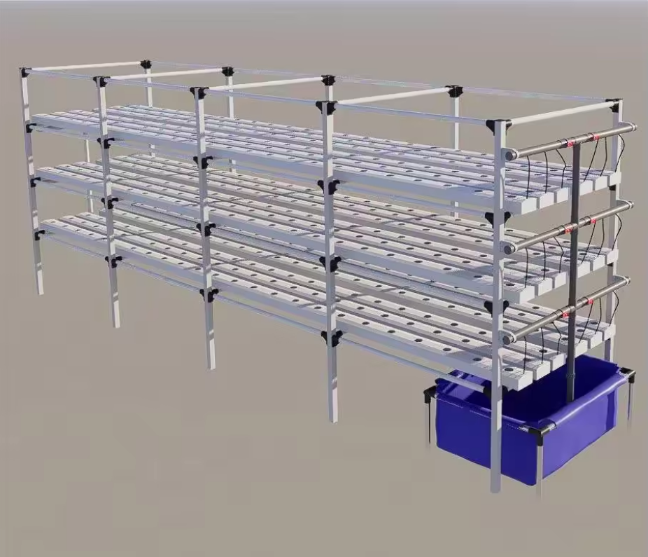 NFT PVC Tube Agricultural Greenhouse Hydroponics Shelves System