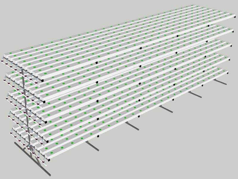 Hydroponic Growing Systems (Model Code: NFT-034)