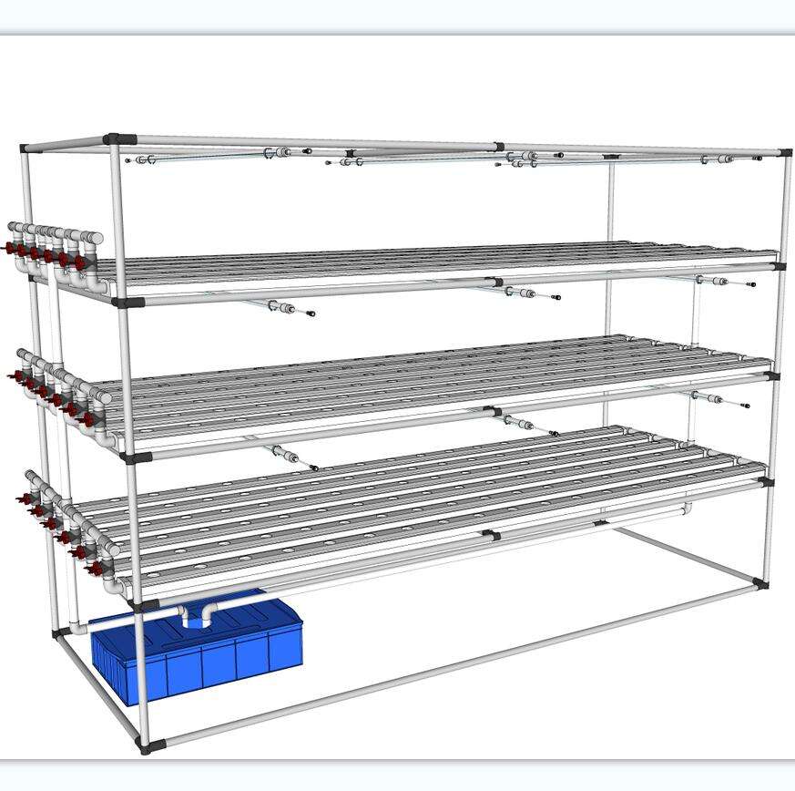 NFT Hydroponics System Equipment for Vegetables and Fruits