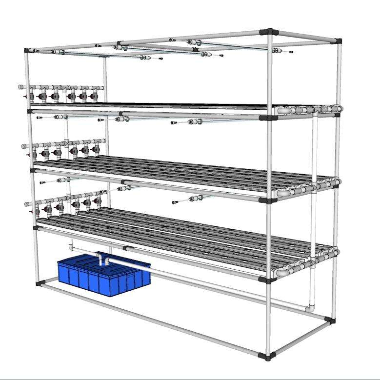 NFT Hydroponics System Equipment for Vegetables and Fruits