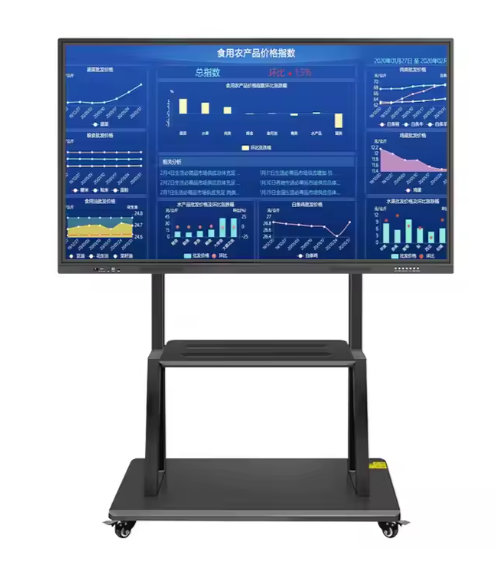 86 75 65 Inch Capacitive Touch Screen Interactive Whiteboard Remotely Operable via Conference Video