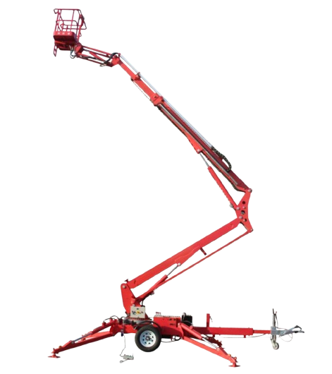 Towable Articulated Boom Lift with Diesel Power Motor