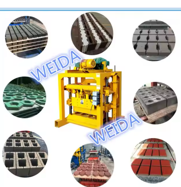 Qtj4-40 Small Concrete Cement Interlocking Brick Machinery Hollow Solid Paver Block Making Press Moulding Machine