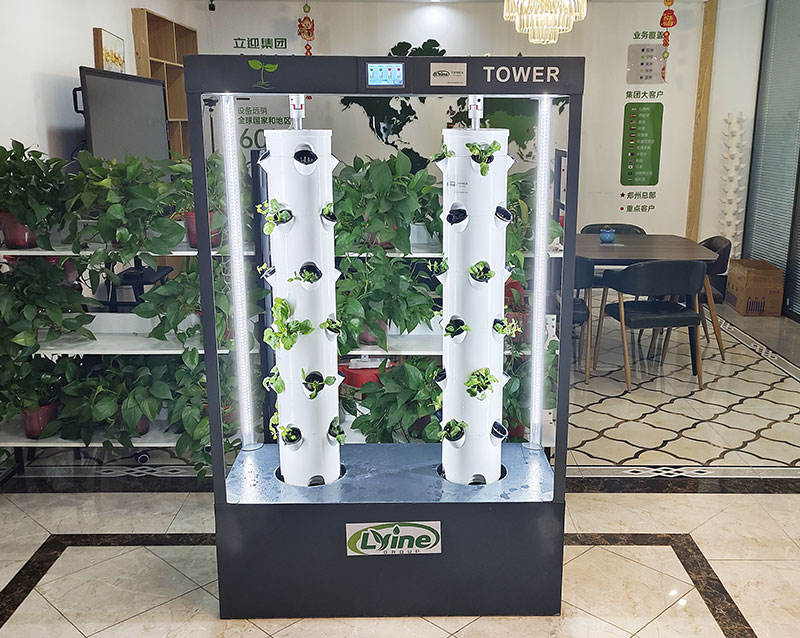 Lyine Smart Hydroponic Rotating Tower Grow Tower Agriculture Planting System