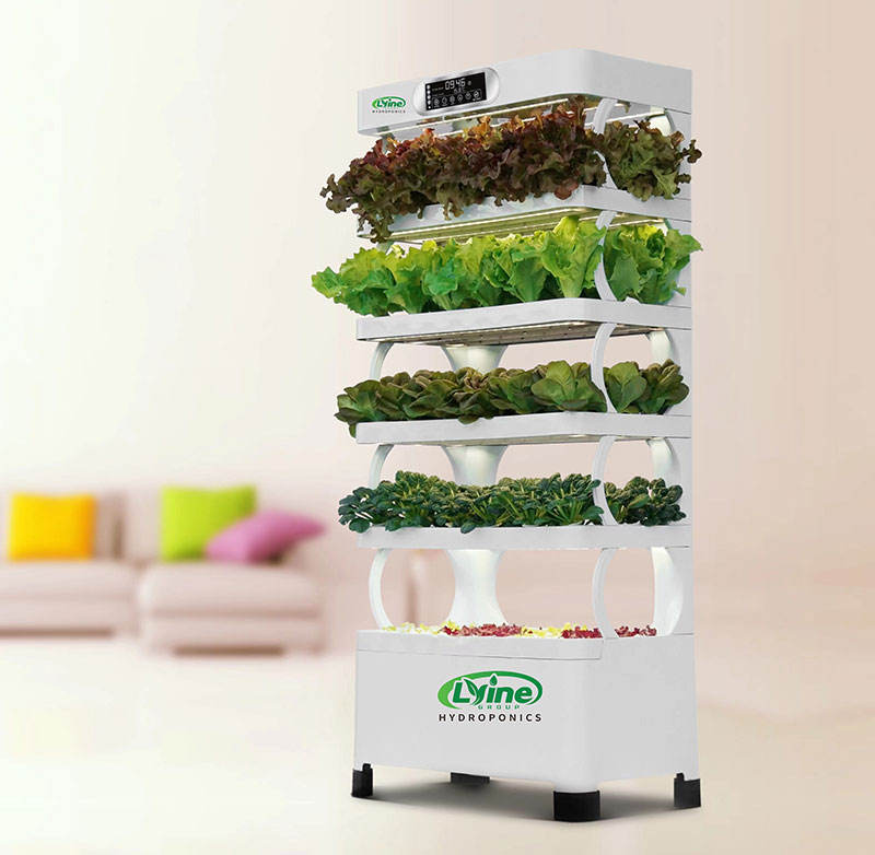 Intelligent Hydroponic Tower Planting Cabinet