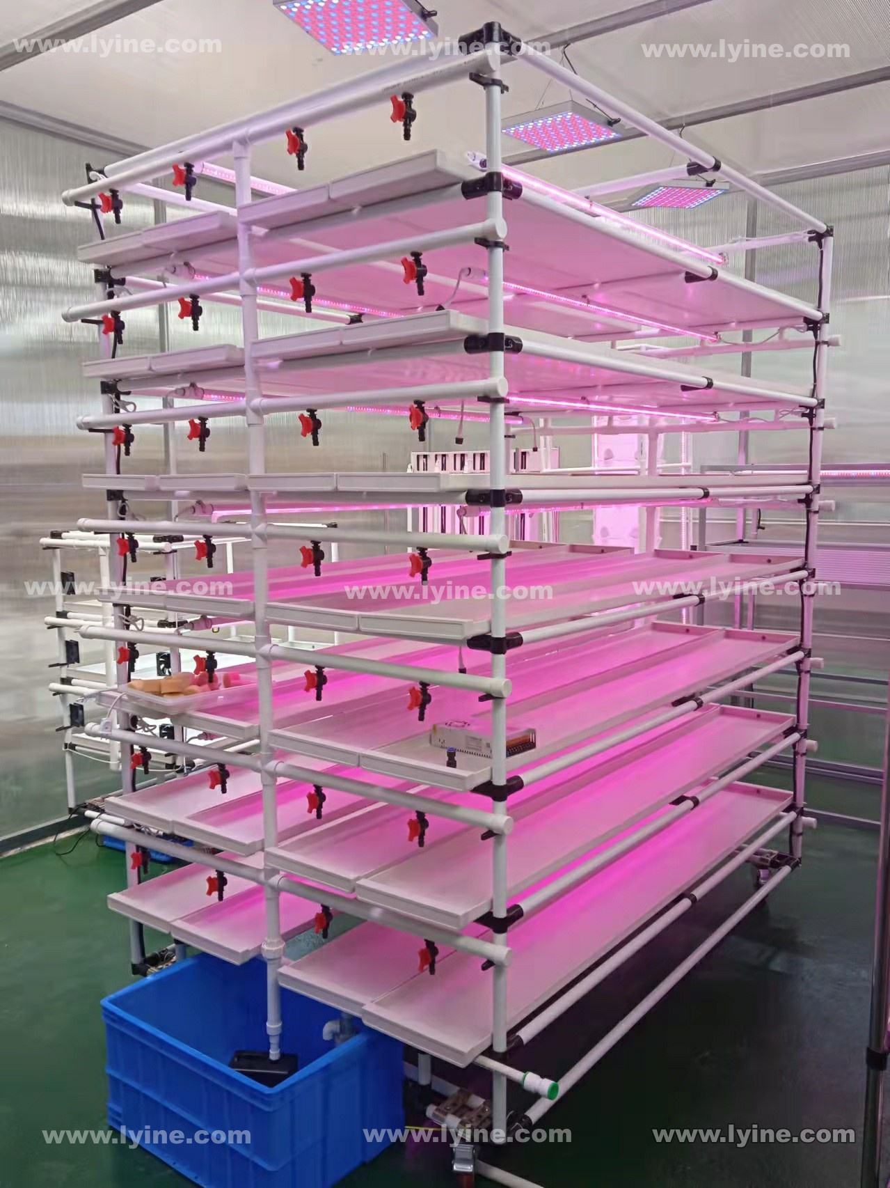 Vertical Farming Mobile Vertical Grow Rack Microgreens Systems