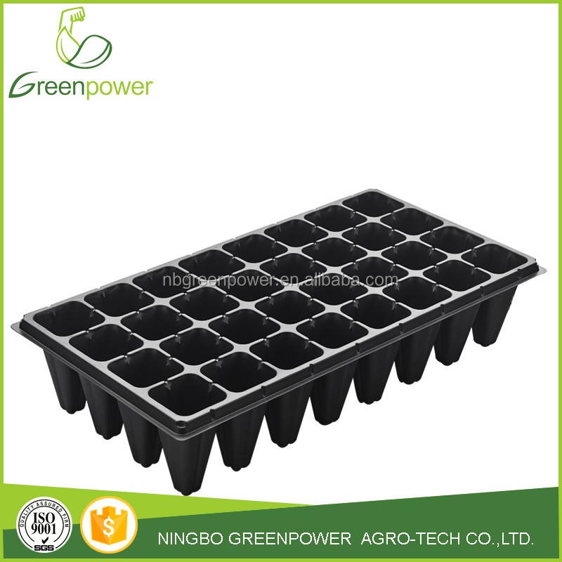 32cell PS Material Black Plastic Nursery Flat Tray