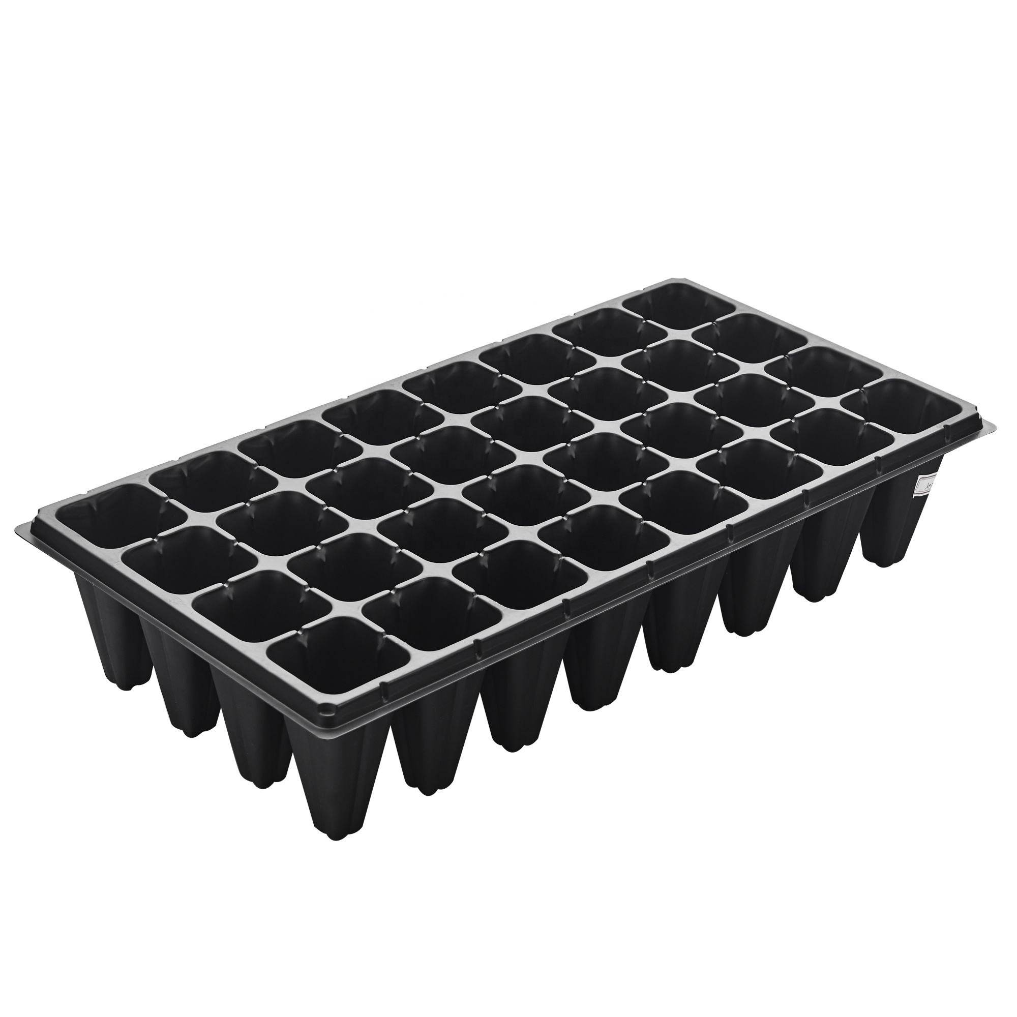 32cell PS Material Black Plastic Nursery Flat Tray